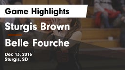 Sturgis Brown  vs Belle Fourche  Game Highlights - Dec 13, 2016