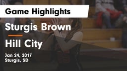 Sturgis Brown  vs Hill City  Game Highlights - Jan 24, 2017
