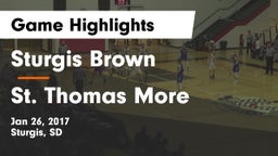 Sturgis Brown  vs St. Thomas More  Game Highlights - Jan 26, 2017