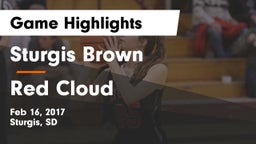 Sturgis Brown  vs Red Cloud  Game Highlights - Feb 16, 2017