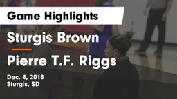 Sturgis Brown  vs Pierre T.F. Riggs  Game Highlights - Dec. 8, 2018