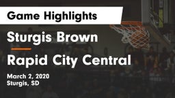 Sturgis Brown  vs Rapid City Central  Game Highlights - March 2, 2020