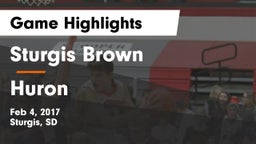 Sturgis Brown  vs Huron  Game Highlights - Feb 4, 2017