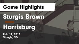 Sturgis Brown  vs Harrisburg  Game Highlights - Feb 11, 2017