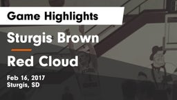 Sturgis Brown  vs Red Cloud Game Highlights - Feb 16, 2017