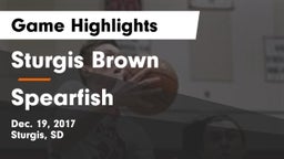 Sturgis Brown  vs Spearfish  Game Highlights - Dec. 19, 2017