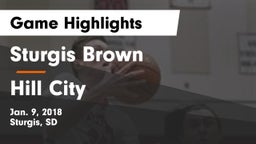 Sturgis Brown  vs Hill City  Game Highlights - Jan. 9, 2018