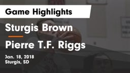 Sturgis Brown  vs Pierre T.F. Riggs  Game Highlights - Jan. 18, 2018
