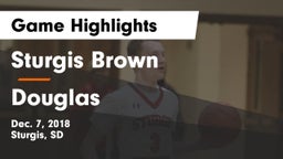 Sturgis Brown  vs Douglas  Game Highlights - Dec. 7, 2018