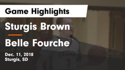 Sturgis Brown  vs Belle Fourche  Game Highlights - Dec. 11, 2018