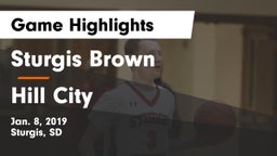 Sturgis Brown  vs Hill City  Game Highlights - Jan. 8, 2019