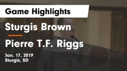 Sturgis Brown  vs Pierre T.F. Riggs  Game Highlights - Jan. 17, 2019