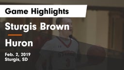 Sturgis Brown  vs Huron  Game Highlights - Feb. 2, 2019