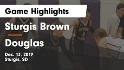 Sturgis Brown  vs Douglas  Game Highlights - Dec. 13, 2019