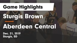Sturgis Brown  vs Aberdeen Central  Game Highlights - Dec. 21, 2019