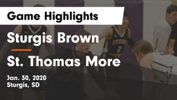 Sturgis Brown  vs St. Thomas More  Game Highlights - Jan. 30, 2020