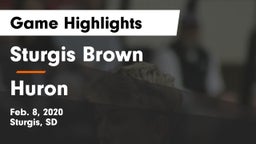Sturgis Brown  vs Huron  Game Highlights - Feb. 8, 2020