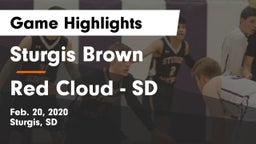 Sturgis Brown  vs Red Cloud  - SD Game Highlights - Feb. 20, 2020