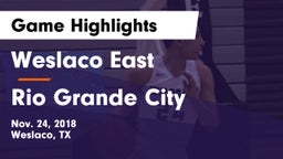 Weslaco East  vs Rio Grande City  Game Highlights - Nov. 24, 2018