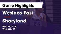 Weslaco East  vs Sharyland  Game Highlights - Nov. 24, 2018