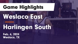 Weslaco East  vs Harlingen South  Game Highlights - Feb. 6, 2024