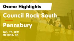 Council Rock South  vs Pennsbury  Game Highlights - Jan. 19, 2021