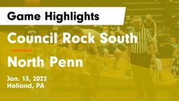 Council Rock South  vs North Penn  Game Highlights - Jan. 13, 2022