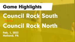 Council Rock South  vs Council Rock North  Game Highlights - Feb. 1, 2022
