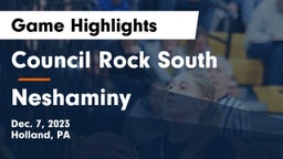 Council Rock South  vs Neshaminy  Game Highlights - Dec. 7, 2023