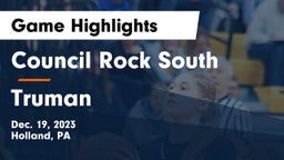 Council Rock South  vs Truman  Game Highlights - Dec. 19, 2023