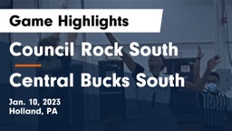 Council Rock South  vs Central Bucks South  Game Highlights - Jan. 10, 2023