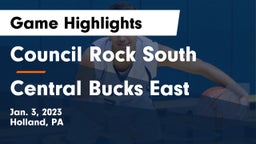 Council Rock South  vs Central Bucks East  Game Highlights - Jan. 3, 2023
