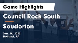 Council Rock South  vs Souderton  Game Highlights - Jan. 20, 2023