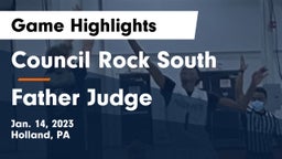 Council Rock South  vs Father Judge  Game Highlights - Jan. 14, 2023