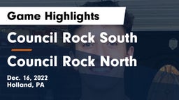 Council Rock South  vs Council Rock North  Game Highlights - Dec. 16, 2022