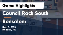 Council Rock South  vs Bensalem  Game Highlights - Dec. 5, 2023