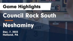 Council Rock South  vs Neshaminy  Game Highlights - Dec. 7, 2023