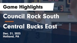 Council Rock South  vs Central Bucks East  Game Highlights - Dec. 21, 2023