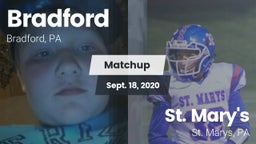 Matchup: Bradford  vs. St. Mary's  2020