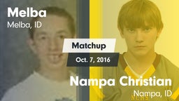 Matchup: Melba  vs. Nampa Christian  2016