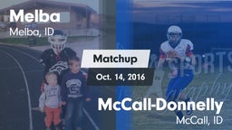 Matchup: Melba  vs. McCall-Donnelly  2016