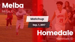 Matchup: Melba  vs. Homedale  2017