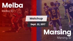 Matchup: Melba  vs. Marsing  2017
