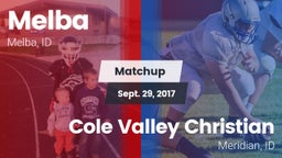 Matchup: Melba  vs. Cole Valley Christian  2017