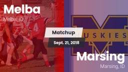 Matchup: Melba  vs. Marsing  2018