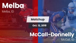 Matchup: Melba  vs. McCall-Donnelly  2018