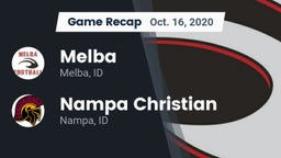 Recap: Melba  vs. Nampa Christian  2020