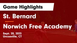 St. Bernard  vs Norwich Free Academy Game Highlights - Sept. 20, 2023