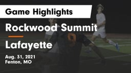 Rockwood Summit  vs Lafayette  Game Highlights - Aug. 31, 2021