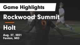 Rockwood Summit  vs Holt  Game Highlights - Aug. 27, 2021